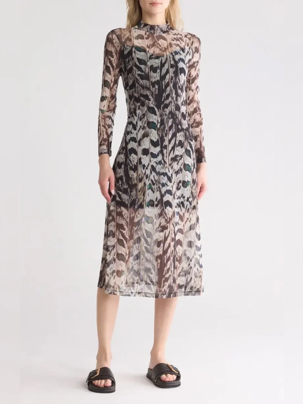 all saints hanna mesh dress All Saints | Dresses | All Saints Hanna Ines Long Sleeve Mesh Midi Dress